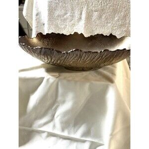 Broken Edge Decorative Serving Bread Bowl/Decor 16 X 8 Ombré Bronze/Rose Gold